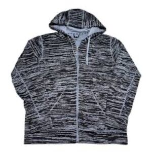 Nike Therma Fit Black Gray Full Zip
 Hoodie Jacket Small